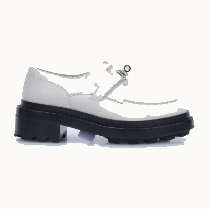 Zapatos Derby Hermès First Blancos, Talla 38