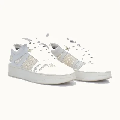 Zapatos Jimmy Choo Hawaii Pearls Blancos, Talla 37