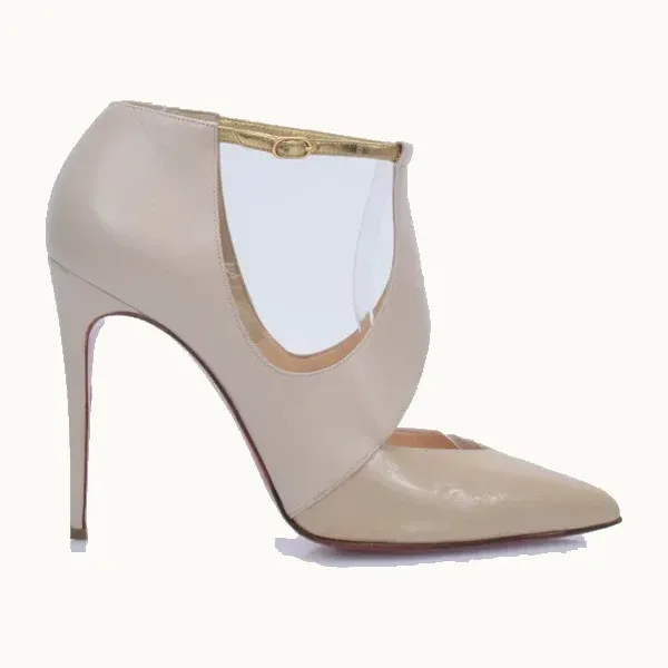 Zapatos Christian Louboutin Dictata 100 Nudes, Talla 39
