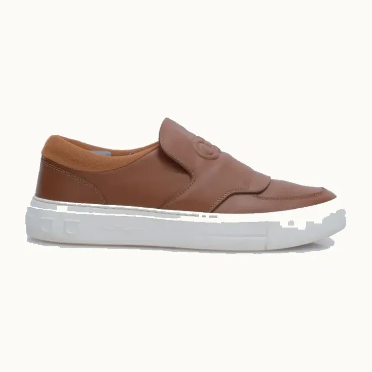 Zapatos Salvatore Ferragamo Gancini Embossed Cameles, Talla 9