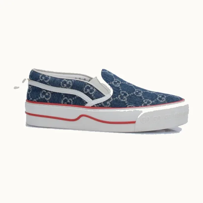 Slip On Gucci 1977 Denim Azul, Talla 36