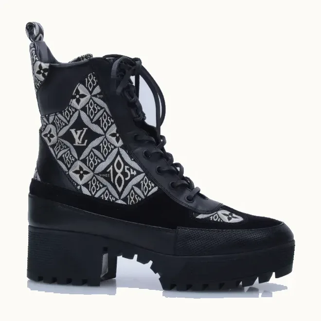 Zapatos Louis Vuitton Laureate Desert Since 1854 Negros, Talla 40