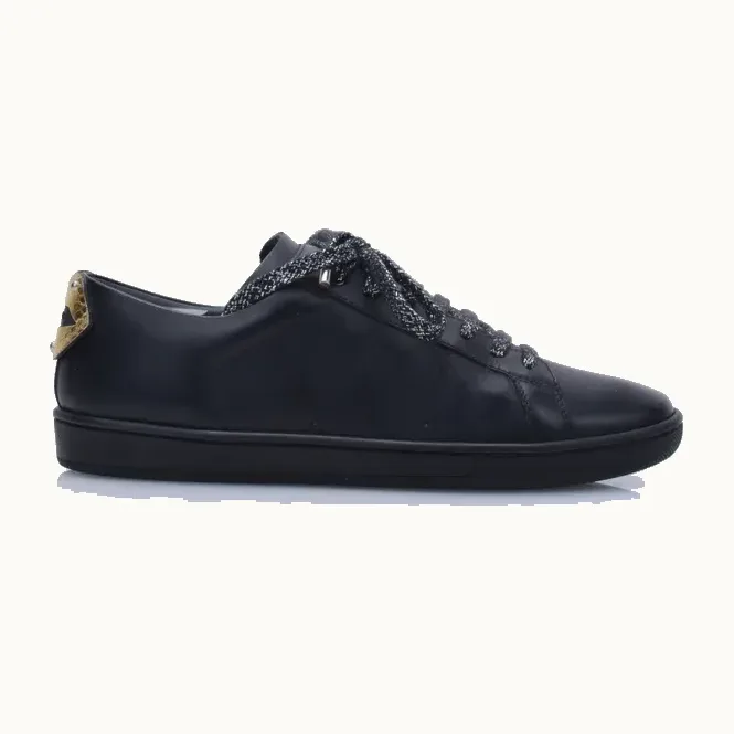 Zapatos Saint Laurent Court Lips Negros, Talla 37.5