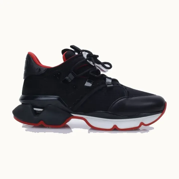 Zapatos Christian Louboutin Runner Rojos y negros, Talla 40
