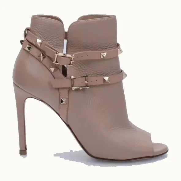 Zapatos Valentino Rockstud Nudes, Talla 36.5