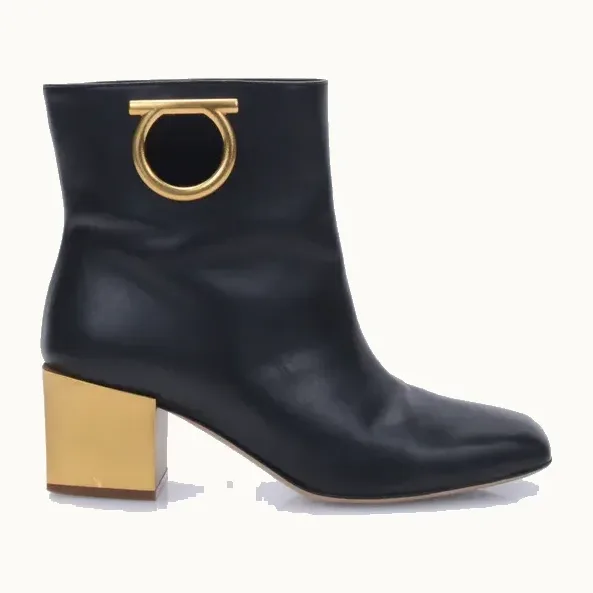 Zapatos Salvatore Ferragamo Albiano Negros, Talla 36.5