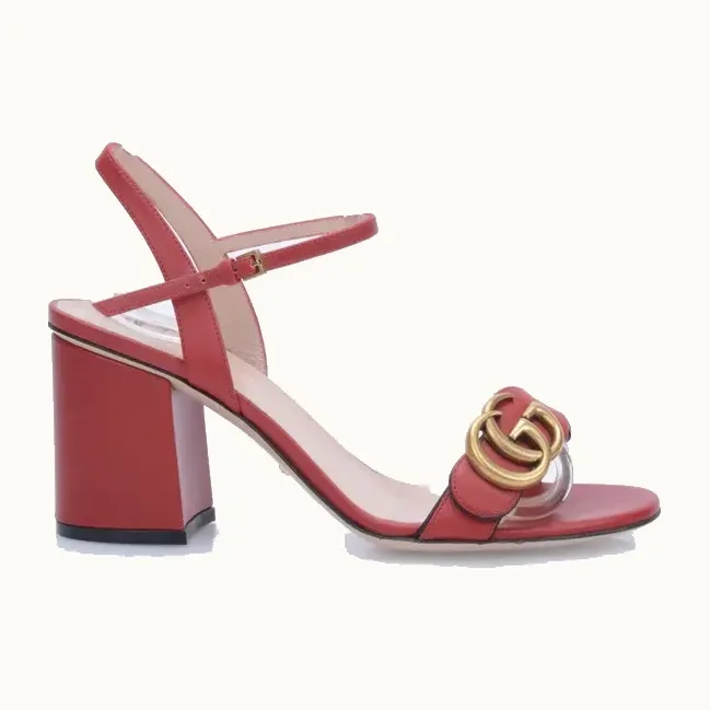 Zapatos Gucci Marmont GG 85 Rojos, Talla 37