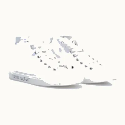 Saint Laurent Malibu High Shoes White, Size 37.5