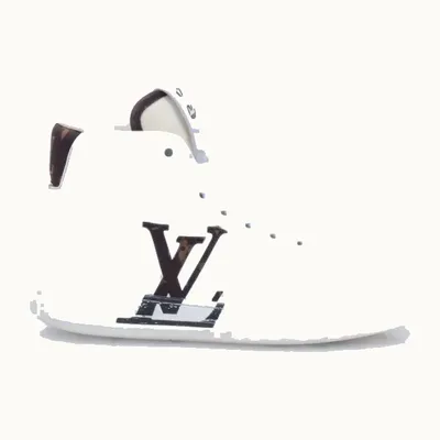 Louis Vuitton Charlie High Shoes White, Size 35