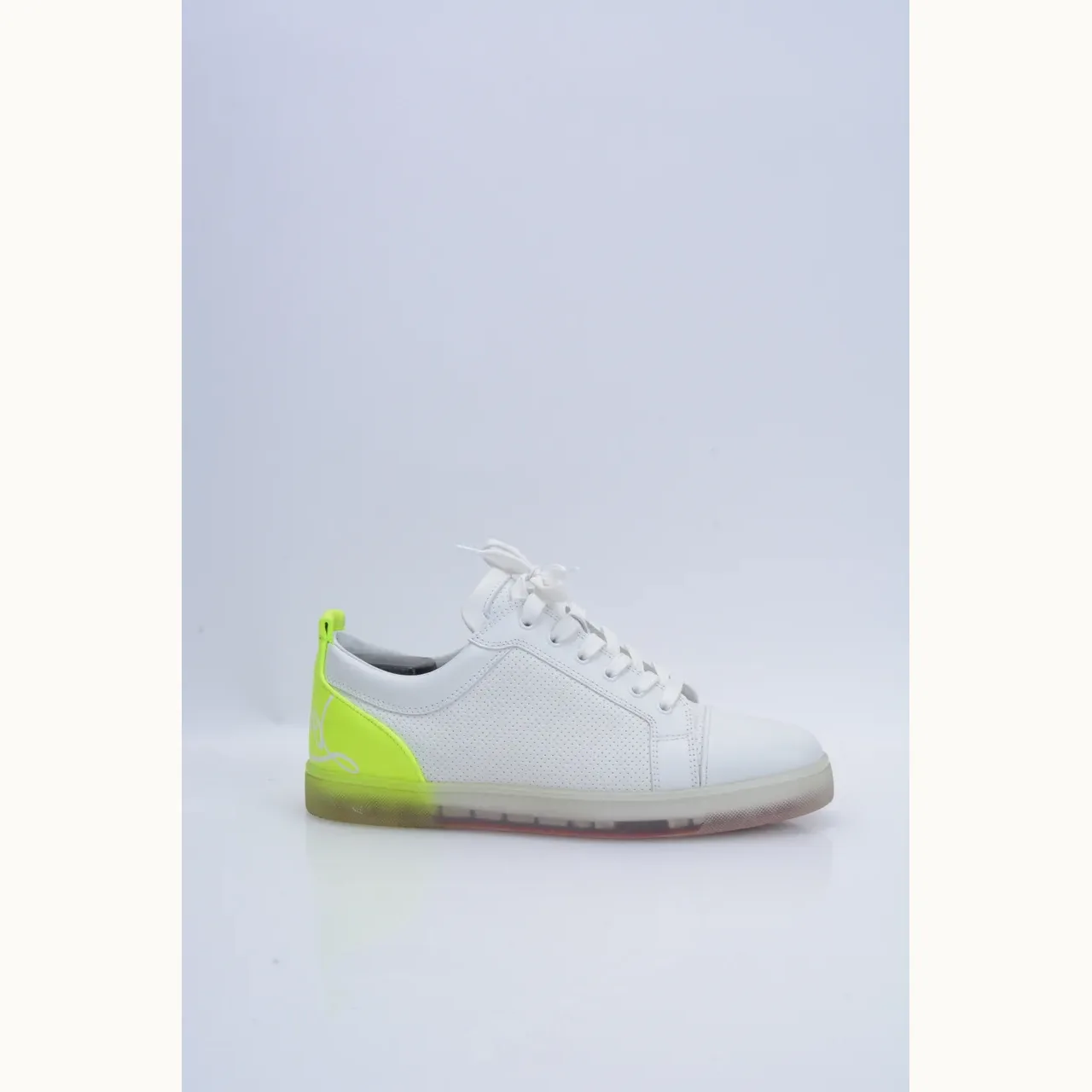 Zapatos Christian Louboutin Fun Louis Junior Blancos, Talla 42.5