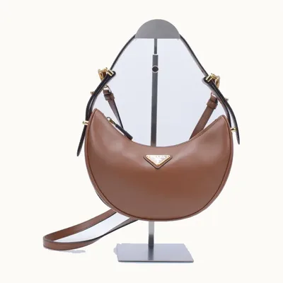 Bolso de Hombro Prada Arqué Mini Camel