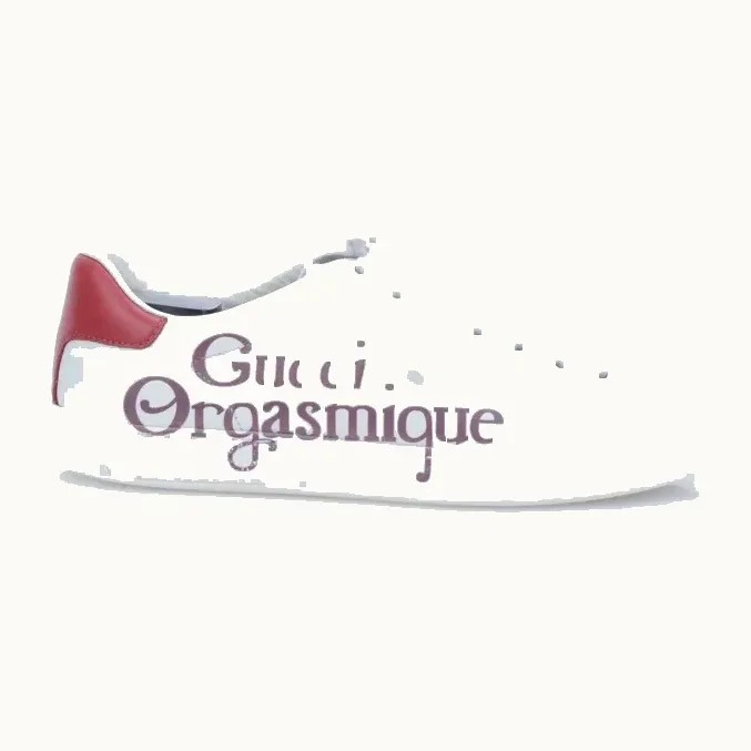 Zapatos Gucci Ace Orgasmique Blancos, Talla 36