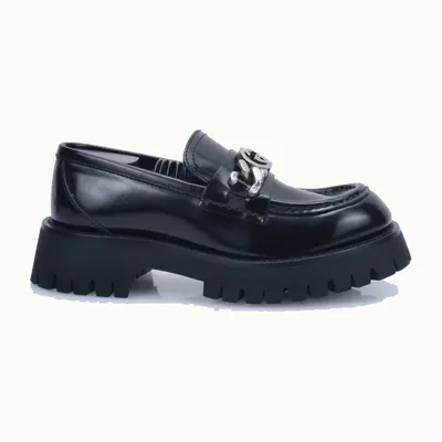 Zapatos Gucci Interlocking Negros, Talla 35.5