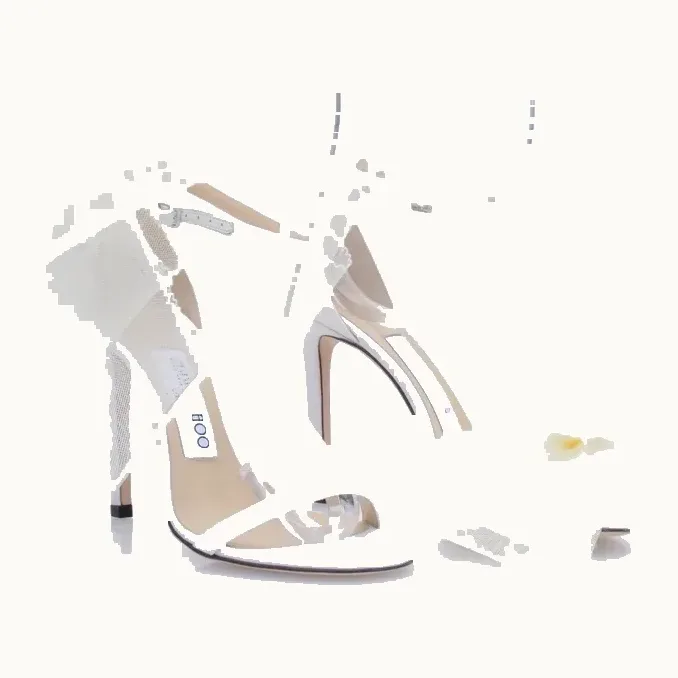 Sandalias Jimmy Choo Aveline 100 Beiges, Talla 35