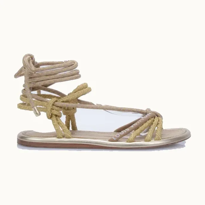 Zapatos Louis Vuitton Maia Dorados, Talla 41