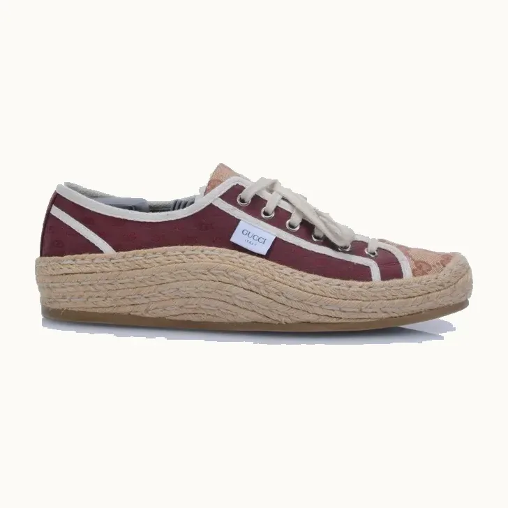 Zapatos Gucci Jacquard Mini GG Vinos, Talla 43