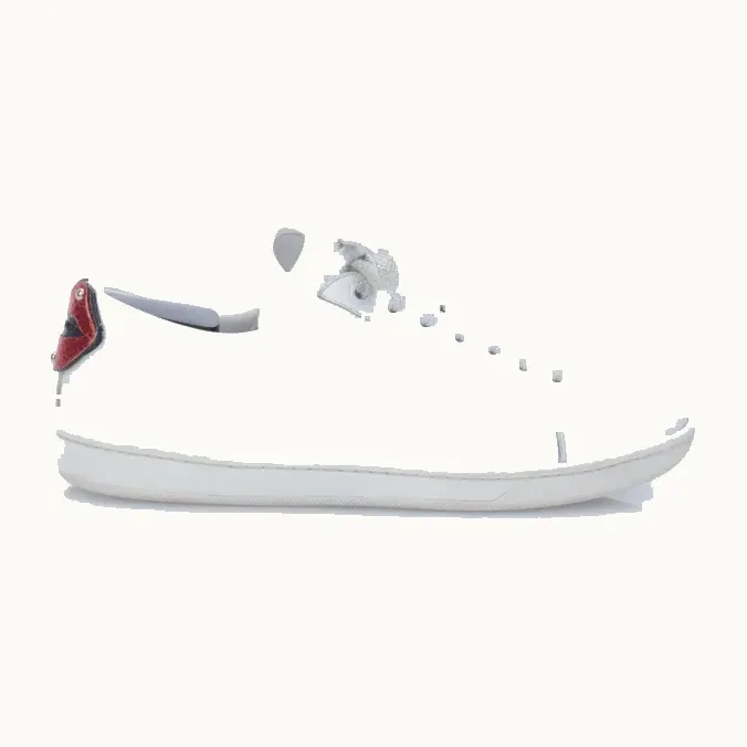 Zapatos Saint Laurent Court Lips Blancos, Talla 37.5