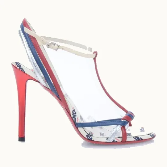 Zapatos Fendi Mania Fila Blancos, Talla 37