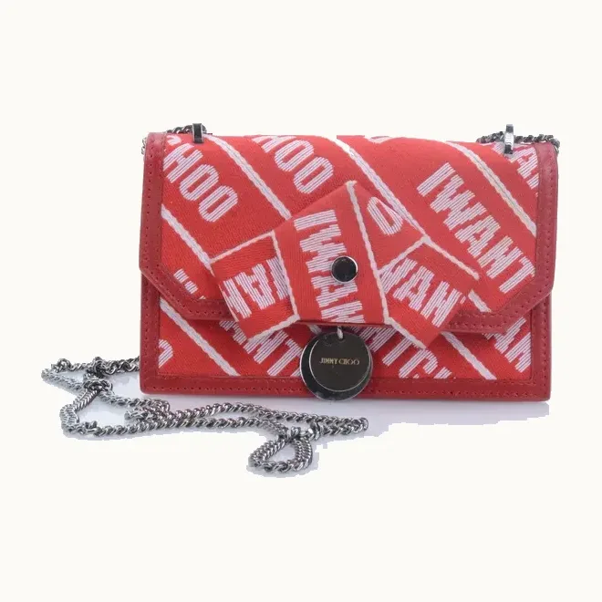 Bolso Jimmy Choo Finley Rojo