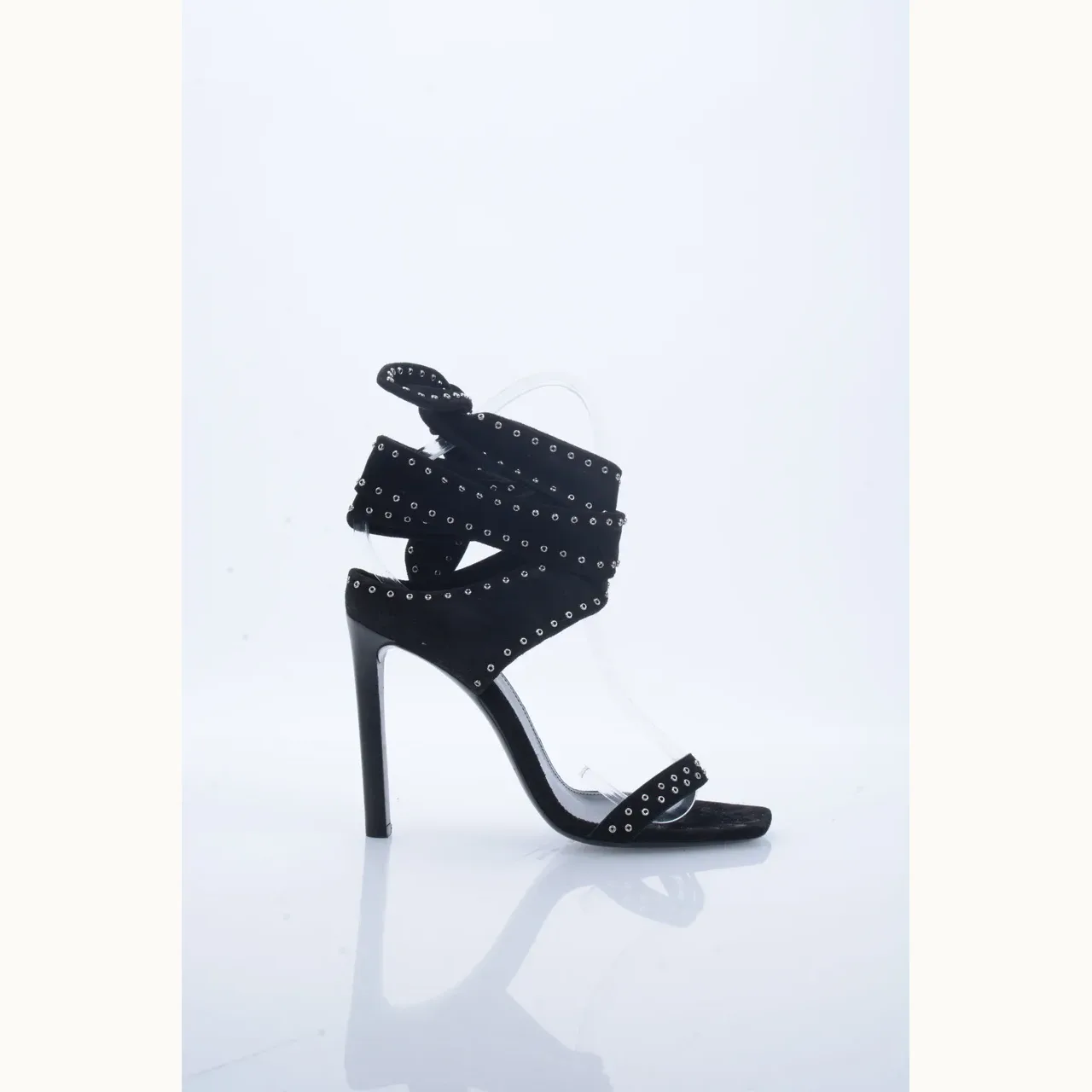 Zapatos Saint Laurent Mica Wrap Negros, Talla 37.5