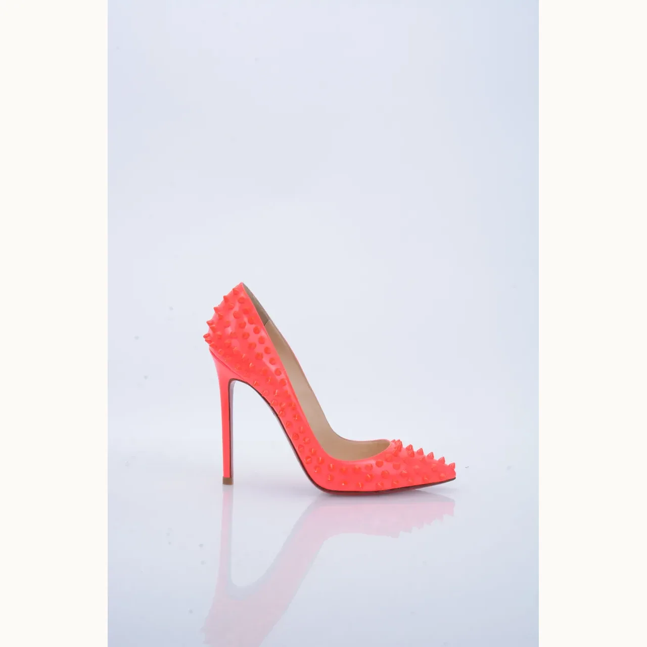 Zapatos Christian Louboutin Pigalle Spikes 120 Rosas, Talla 39