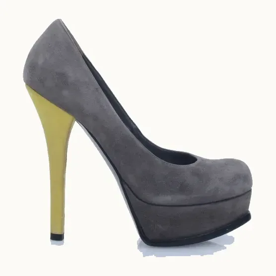 Zapatos Fendi Fendista Gris, Talla 37