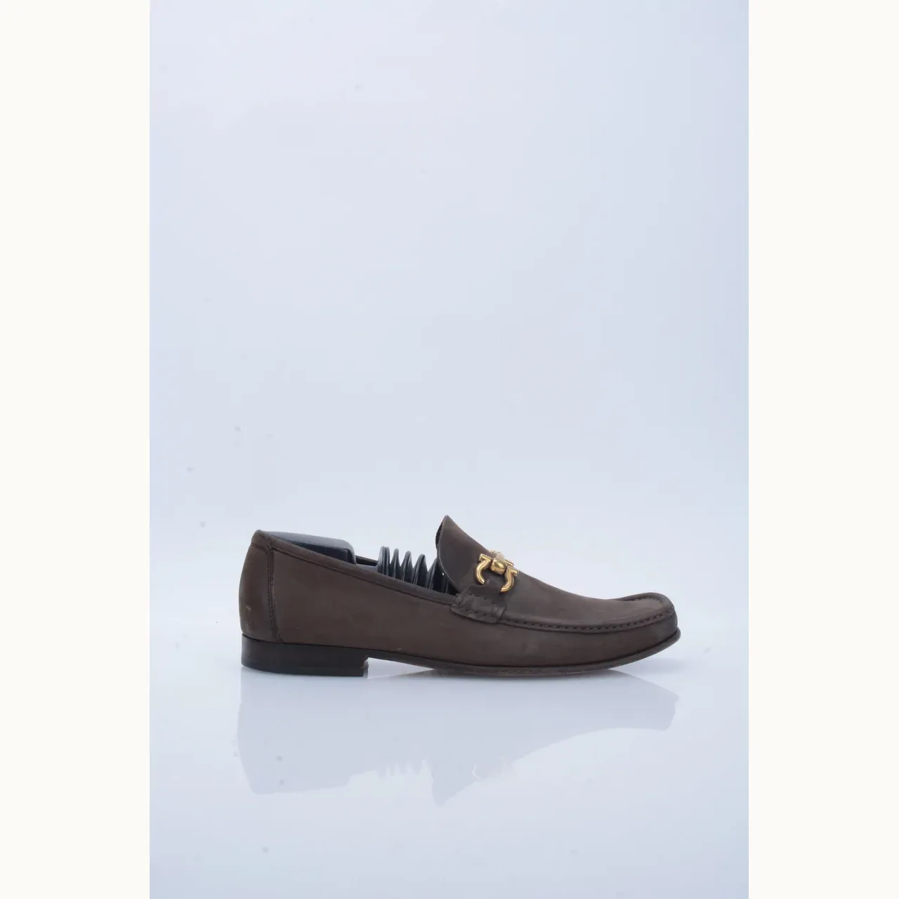 Zapatos Salvatore Ferragamo Gancini Cafés, Talla 9.5