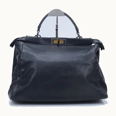 Fendi Peekaboo Large Satchel Black