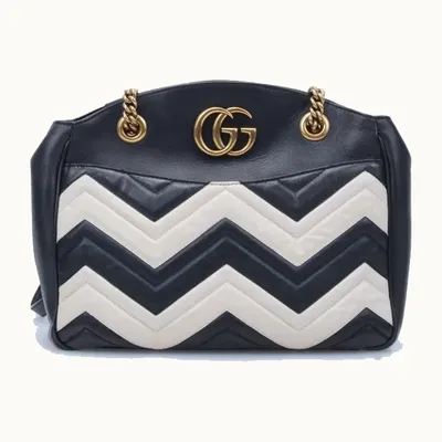 Bolso de Hombro Gucci Marmont GG Medium Shoulder Negro