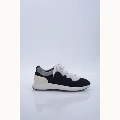 Zapatos Chanel Wool Colorblock 35.5 Negros, Talla 2.5