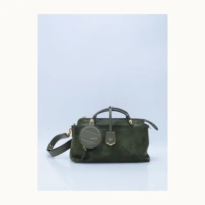 Bolso de Hombro Fendi By The Way Medium Suede Verde