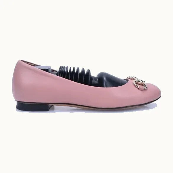 Flats Gucci Horsebit 1955 Rosas, Talla 35