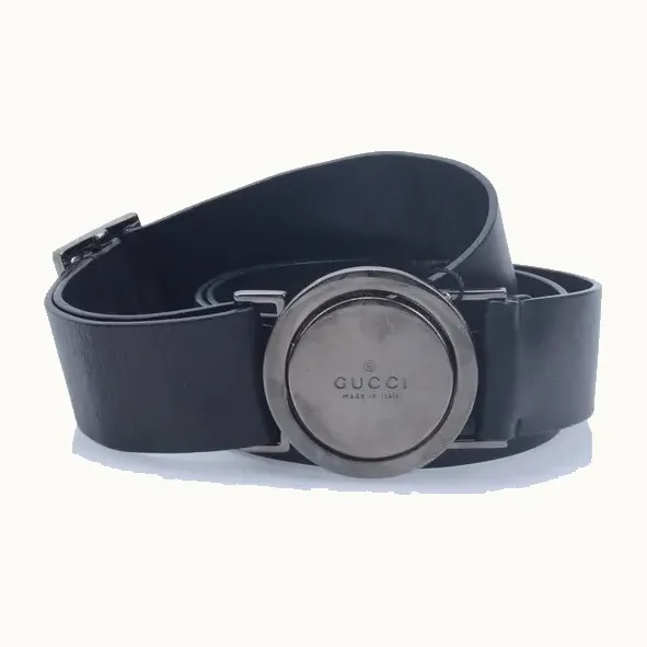 Gucci Round Buckle Negro