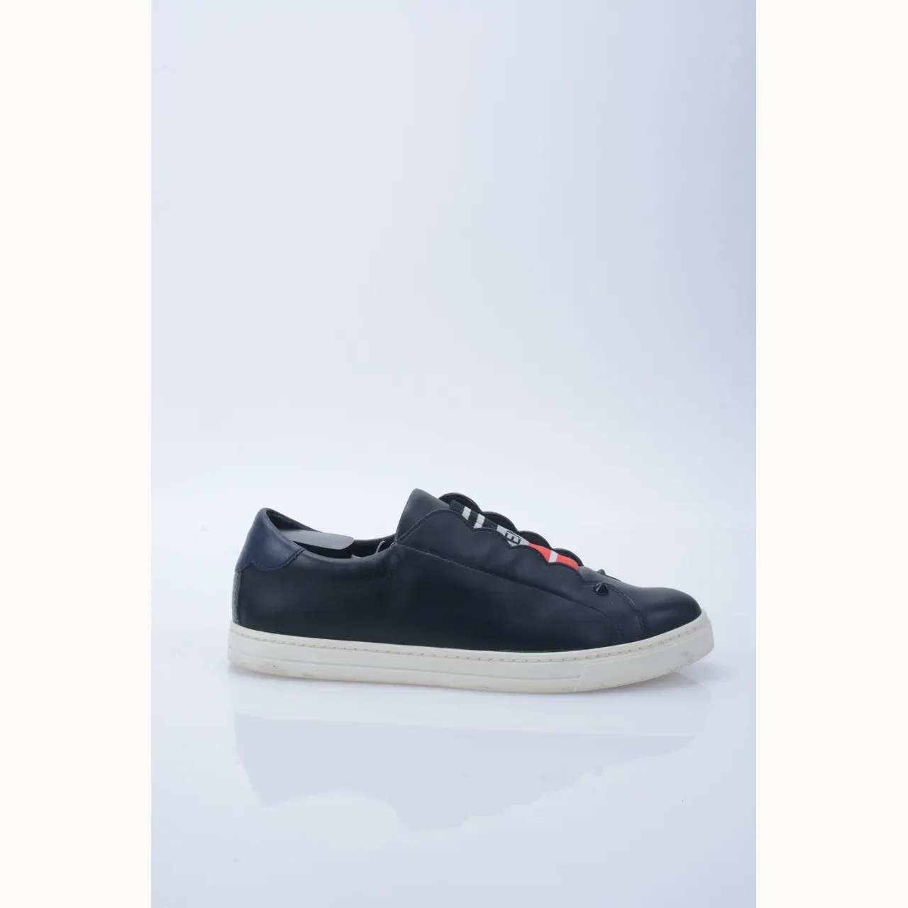 Zapatos Fendi Stretch Logo Negros, Talla 38.5