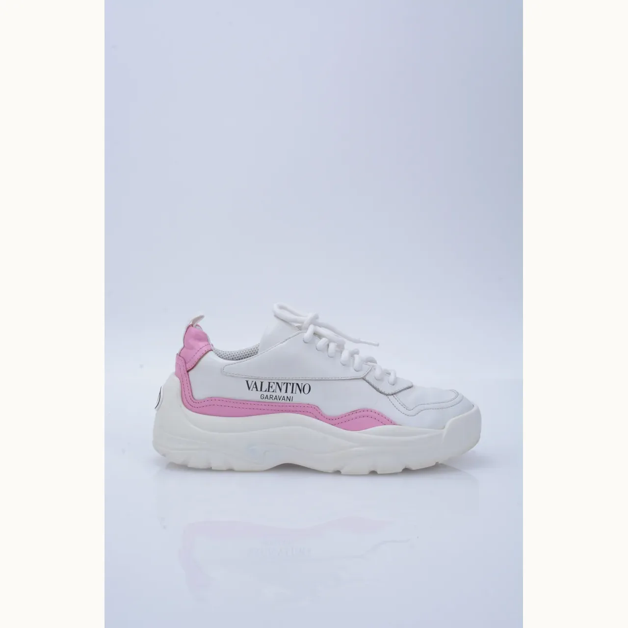 Zapatos Valentino Gumboy Banshee Blancos, Talla 35