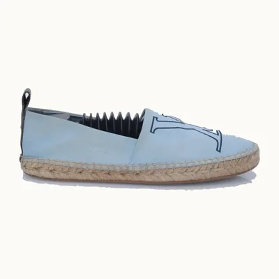 Louis Vuitton Seashore Denim Shoes Blue, Size 39