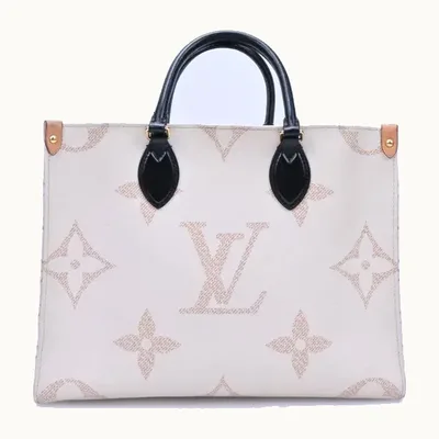 Bolso Tote Louis Vuitton OnTheGo Monogram Dune Beige