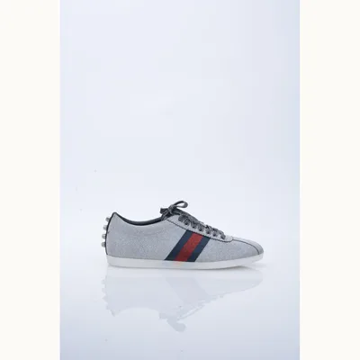 Zapatos Gucci Bambi Web Plateados y plateados, Talla 38