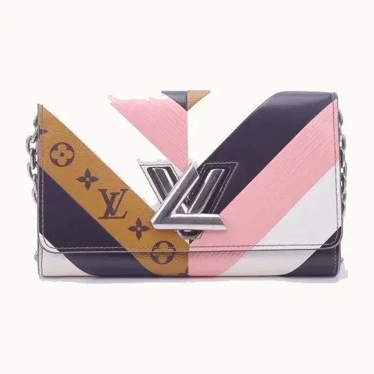 Bolso Louis Vuitton Twist Epi Reverse Monogram Chain Rosa