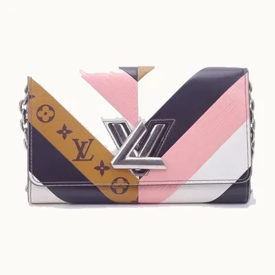 Louis Vuitton Twist Epi Reverse Monogram Chain Handbag Pink