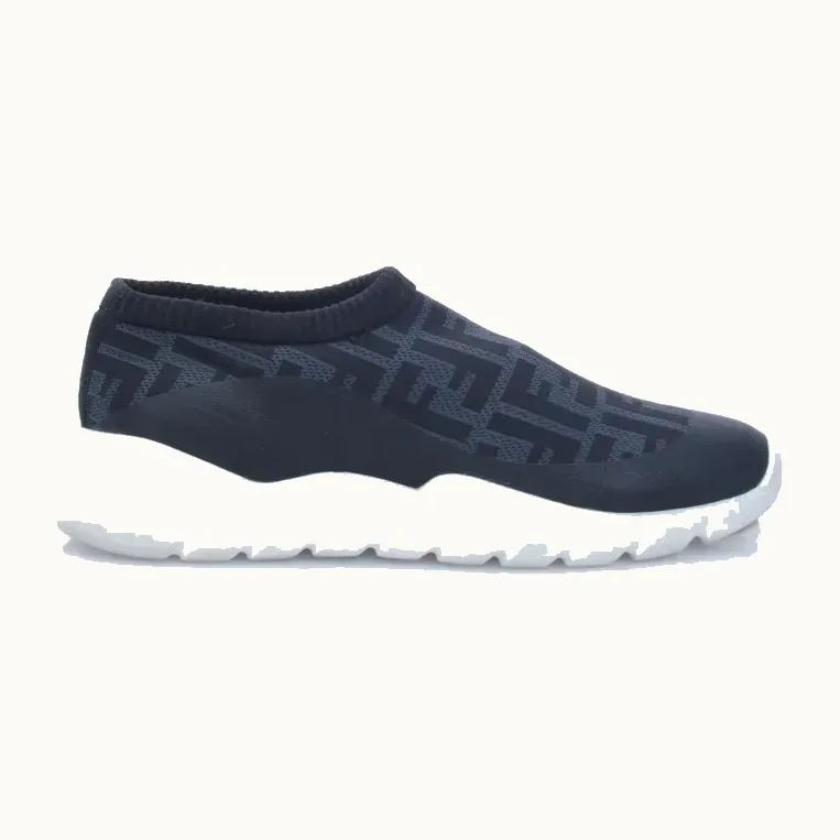 Zapatos Fendi Ff Strech Negros, Talla 42
