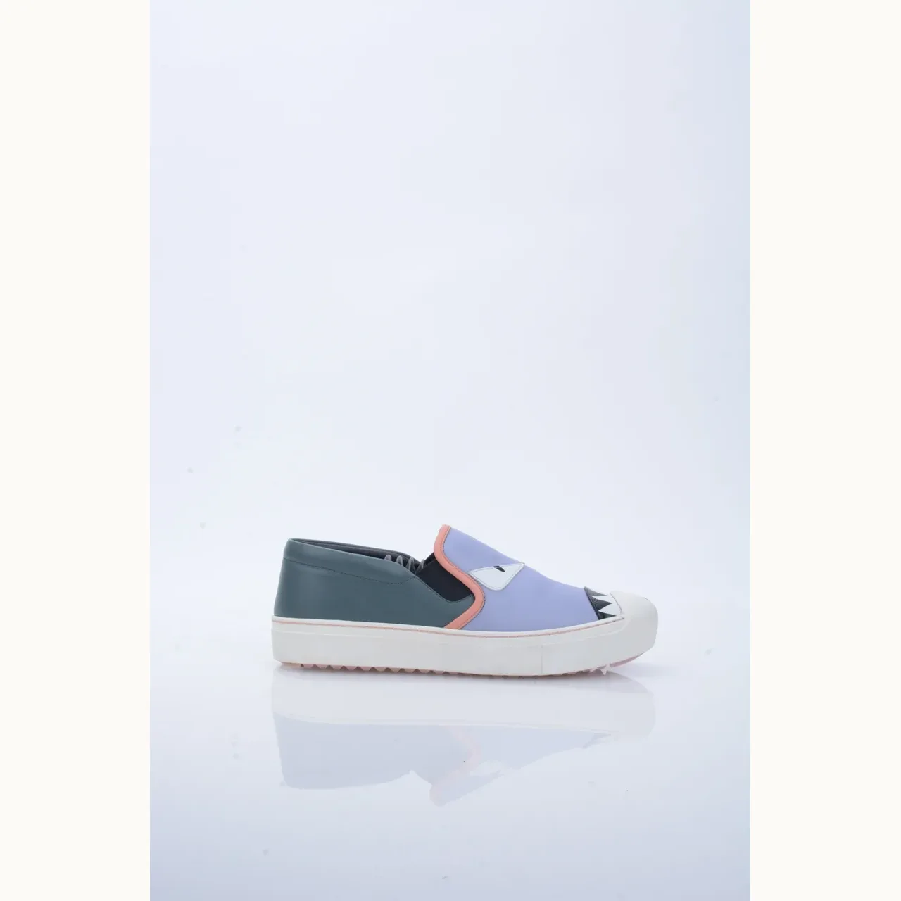 Zapatos Fendi Monster Morados, Talla 38