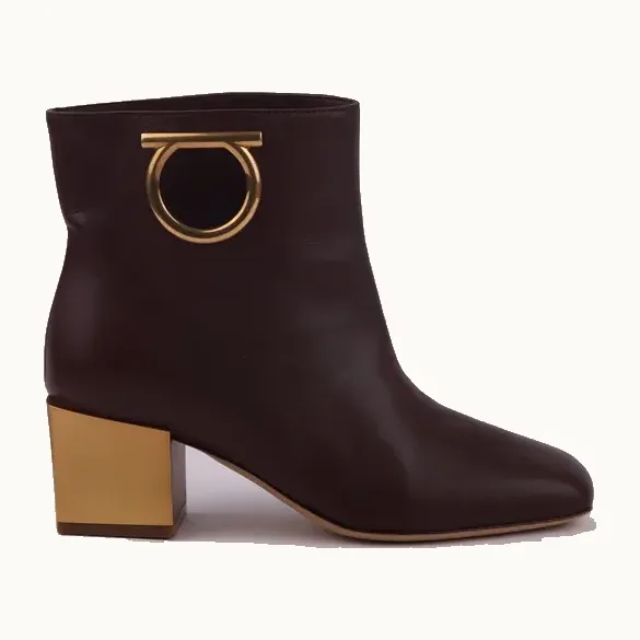 Zapatos Salvatore Ferragamo Gancini Vinos, Talla 34.5