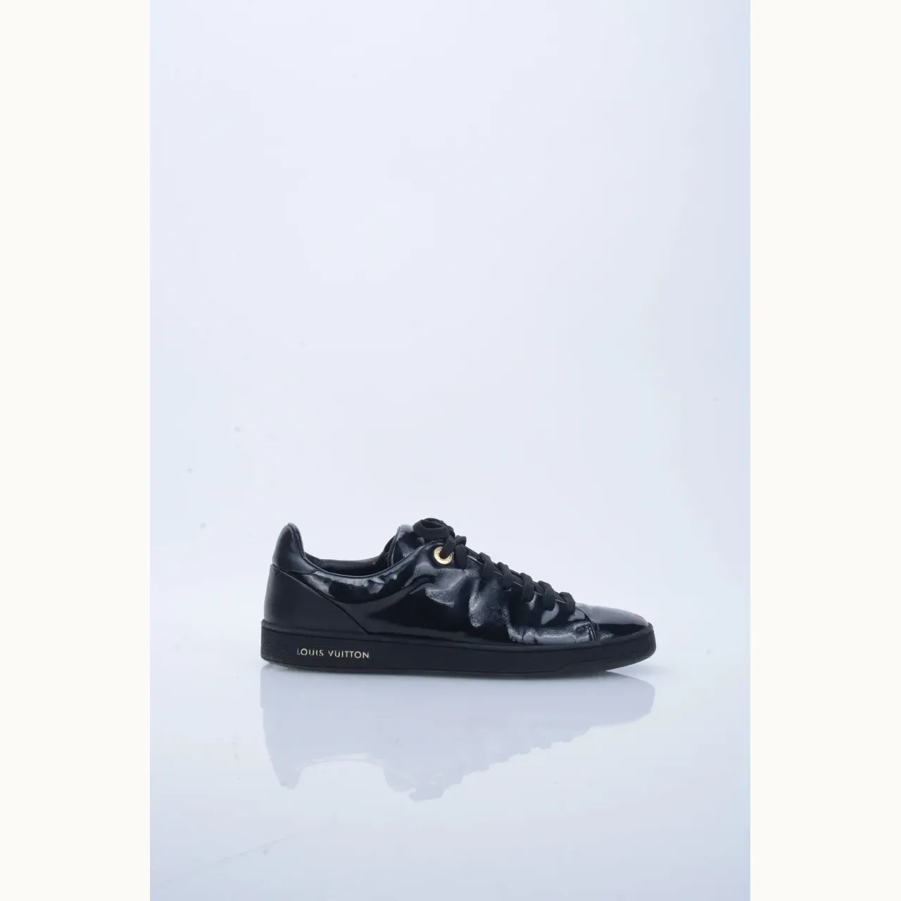 Tenis Louis Vuitton Patent Frontrow Negros, Talla 37.5