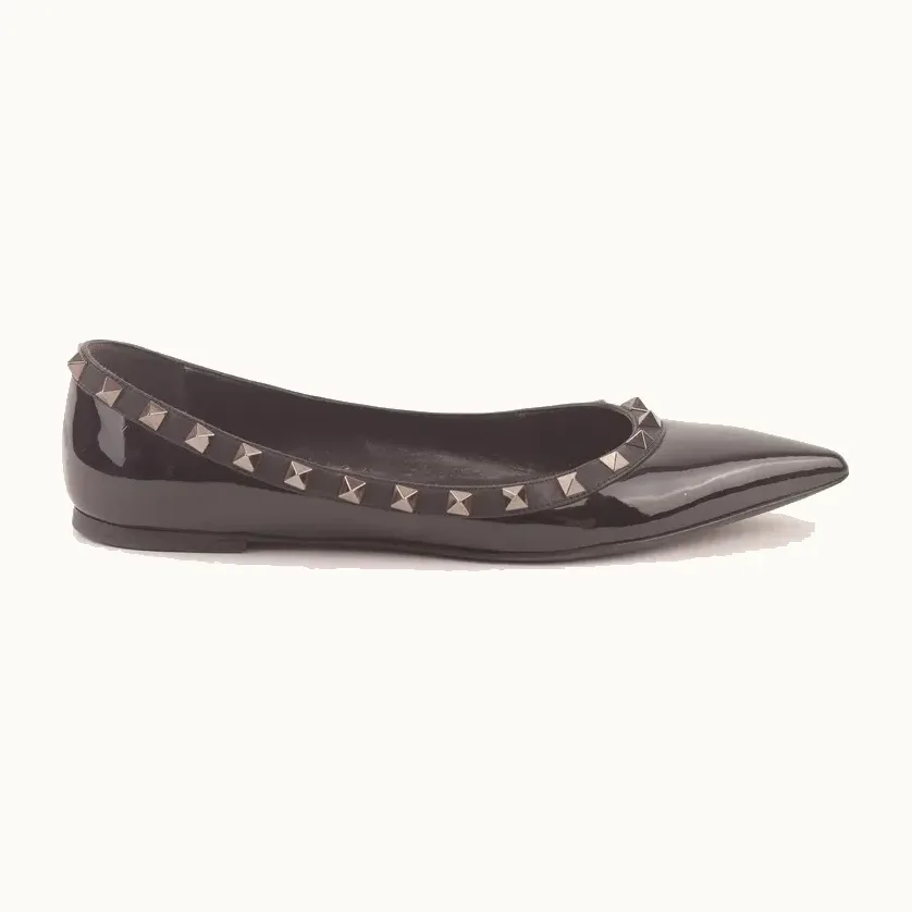 Zapatos Valentino Rockstud Patent, Talla 38.5