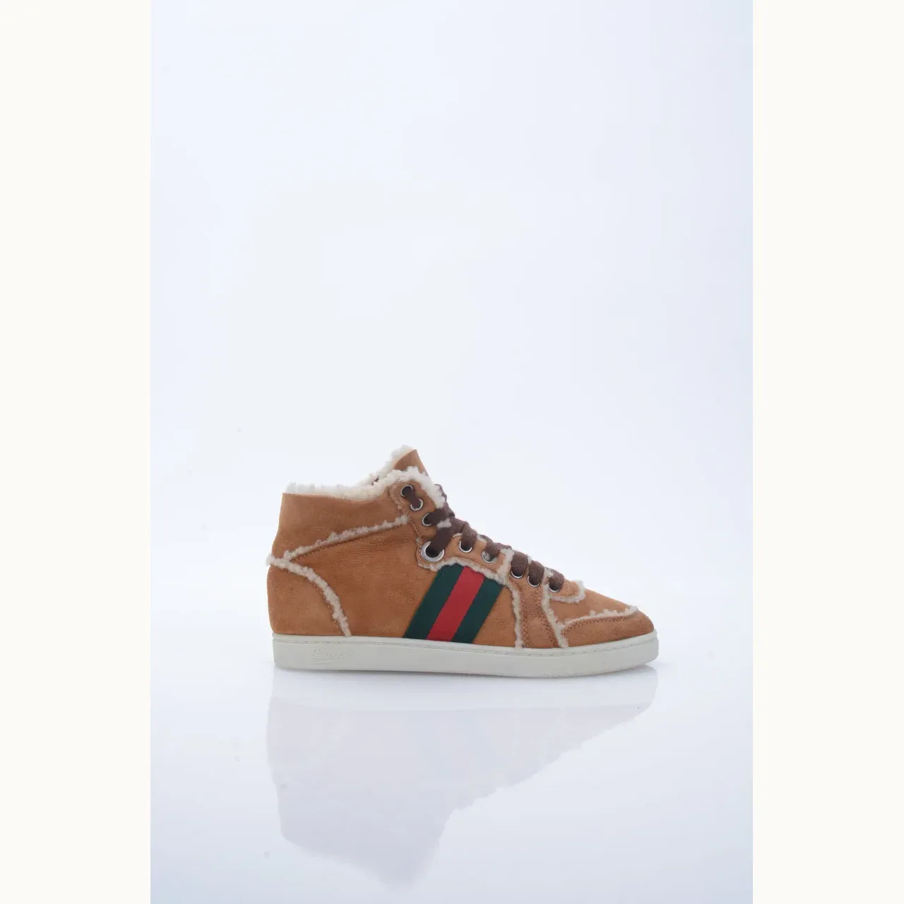 Zapatos Gucci Suede Shearling, Talla 35