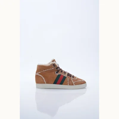 Zapatos Gucci Suede Shearling, Talla 35