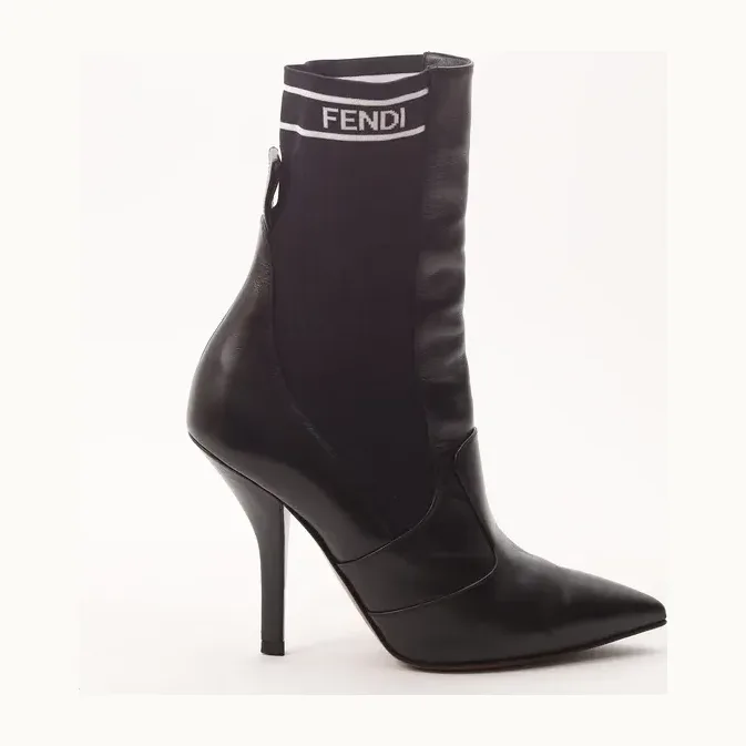 Botines Fendi Rockoko Negros