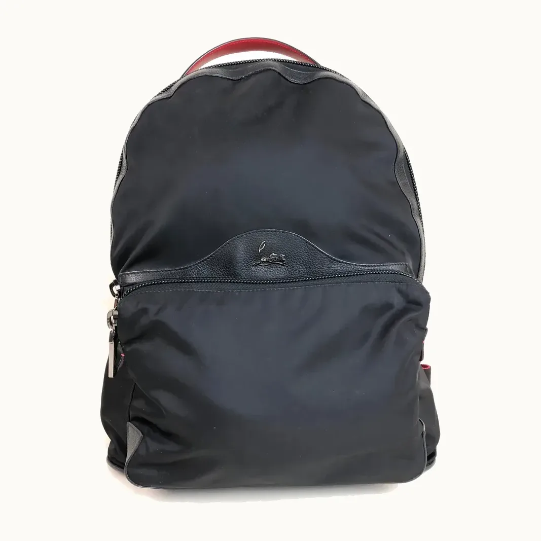 Mochila Christian Louboutin Backloubi Nylon Negra