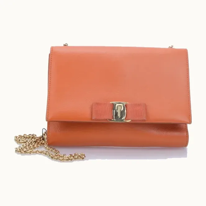 Bolso Crossbody Salvatore Ferragamo Vara Naranja